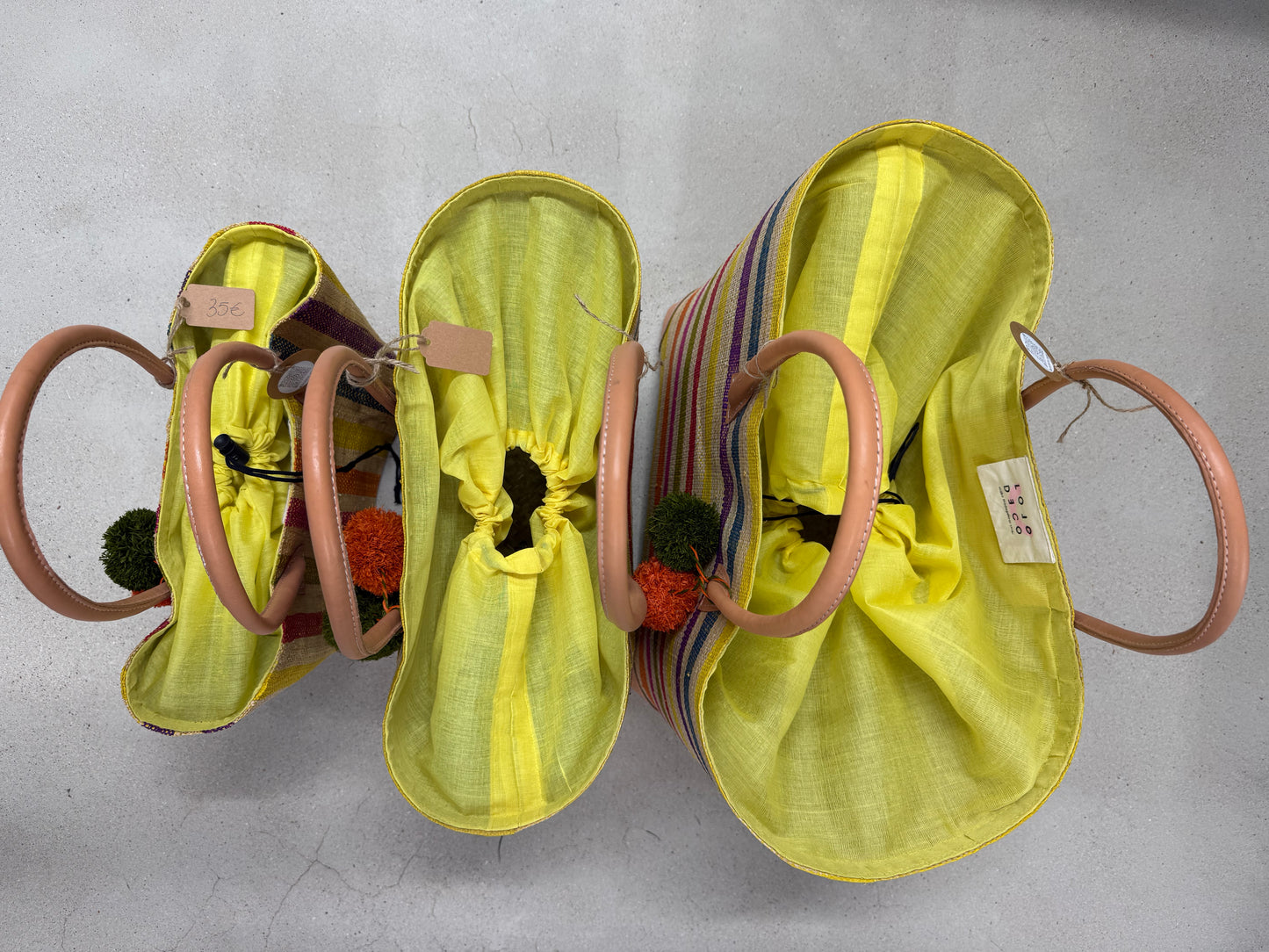 Lolo Deco Handmade Madagascar Multi Geel