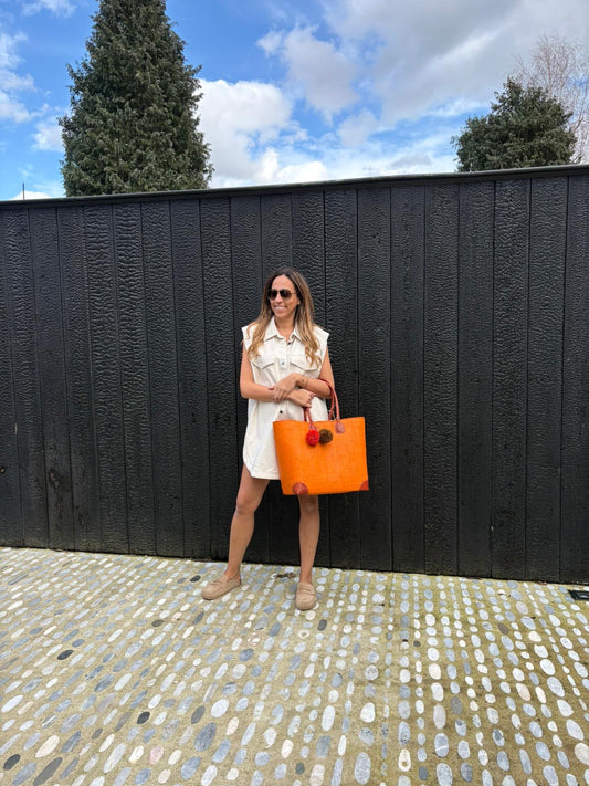 Lolo Deco Handmade Madagascar Oranje