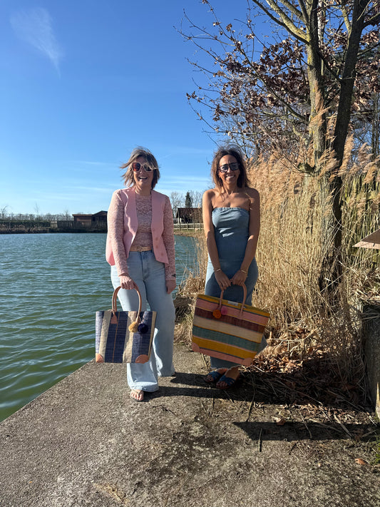 Lolo Deco Handmade Madagascar Multi Pastel