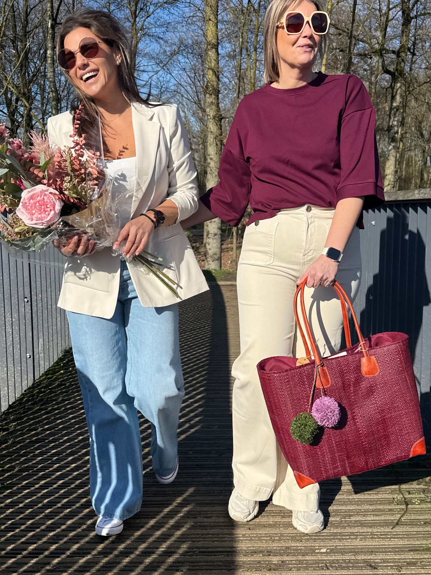 Lolo Deco Handmade Madagascar Tas – Burgundy | Gevlochten handtas