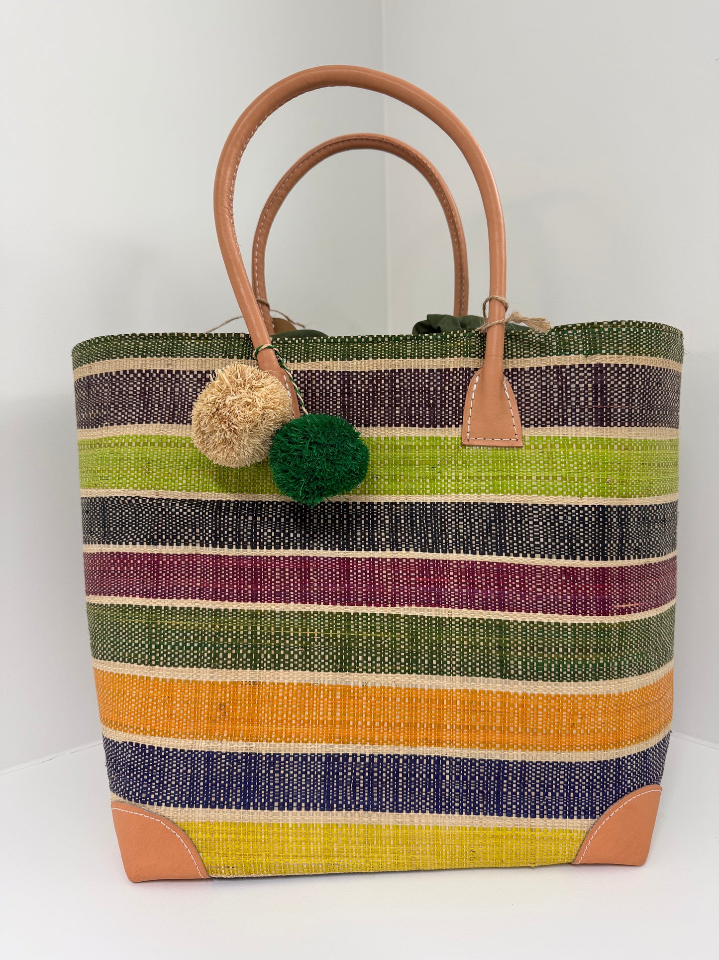 Lolo Deco Handmade Madagascar Multi Groen