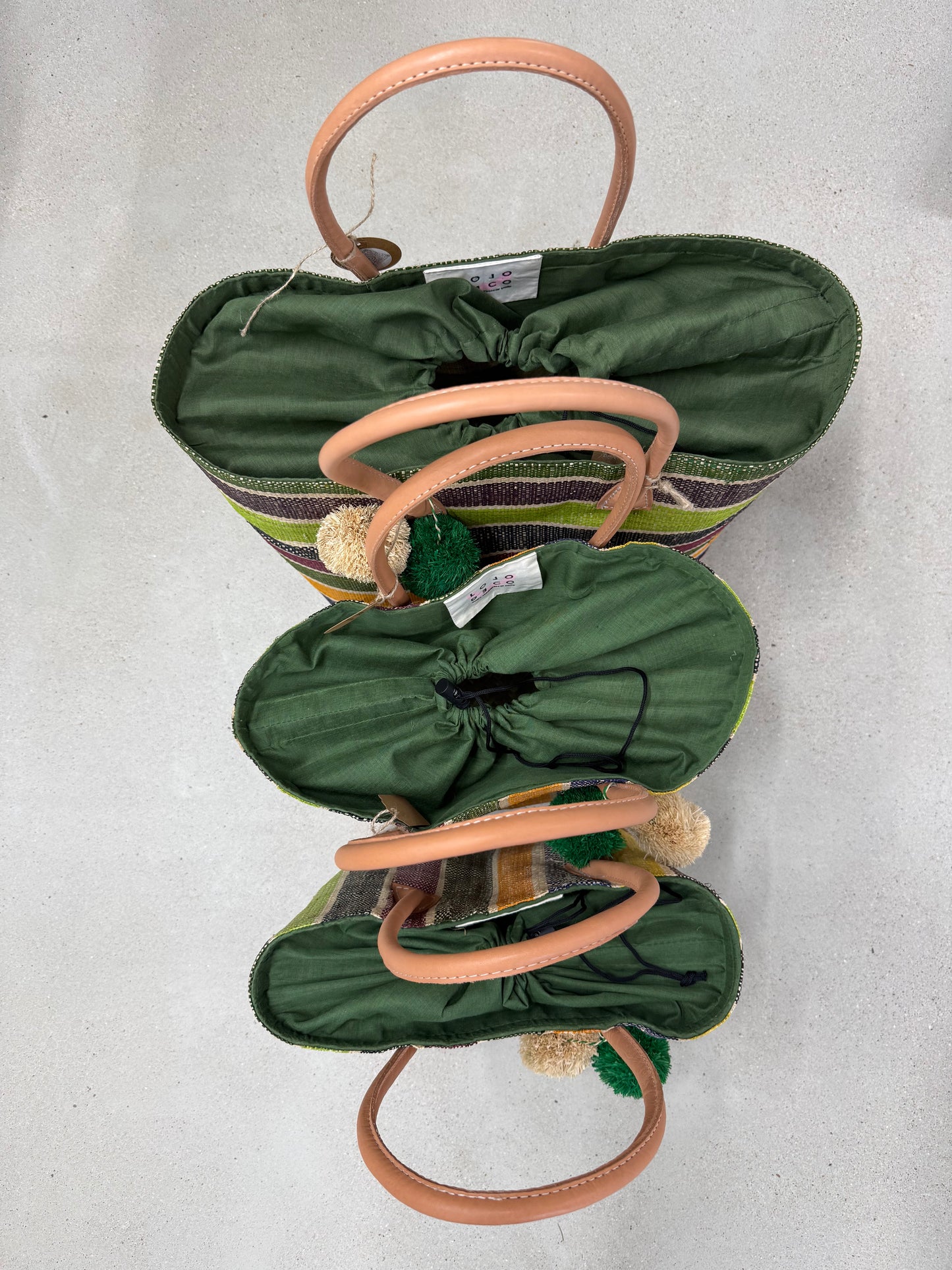 Lolo Deco Handmade Madagascar Multi Groen