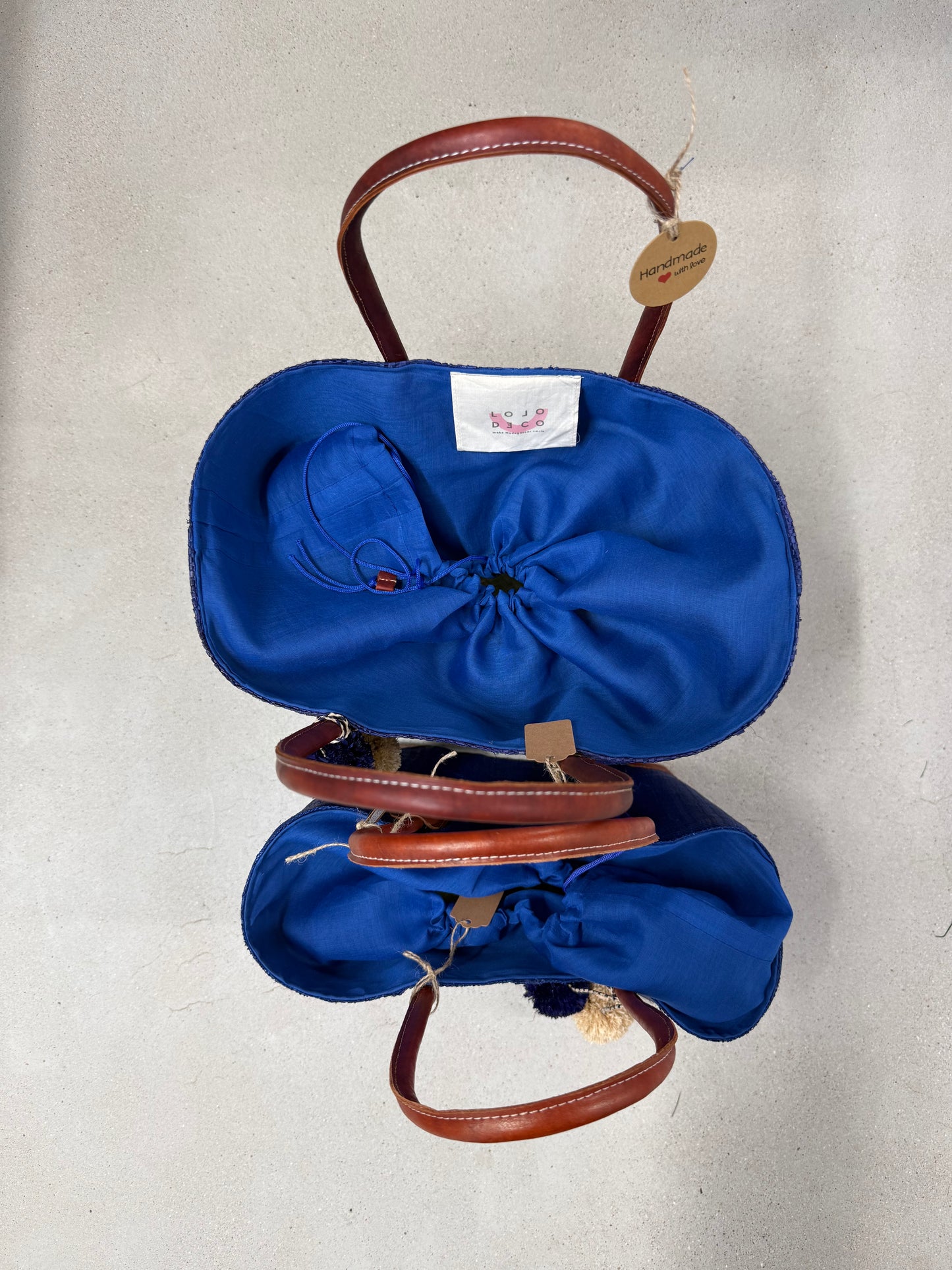 Lolo Deco Handmade Madagascar Blauw