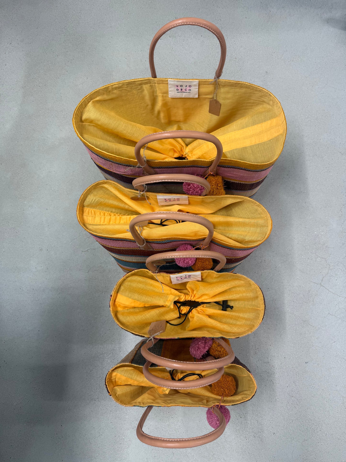 Lolo Deco Handmade Madagascar Multi Pastel